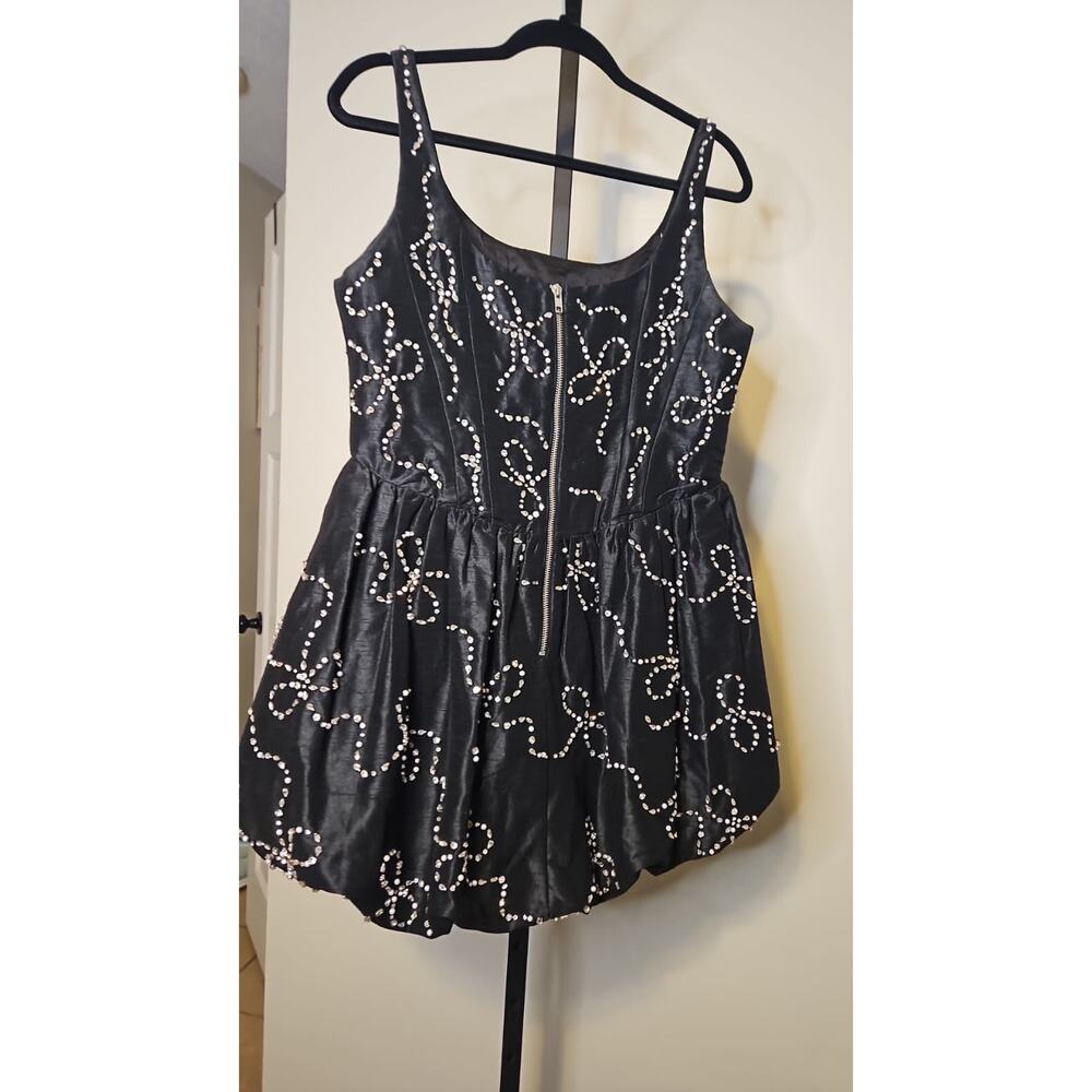 LoveShackFancy Brookhaven Crystal Embellished Party Mini Dress - Picture 3 of 10